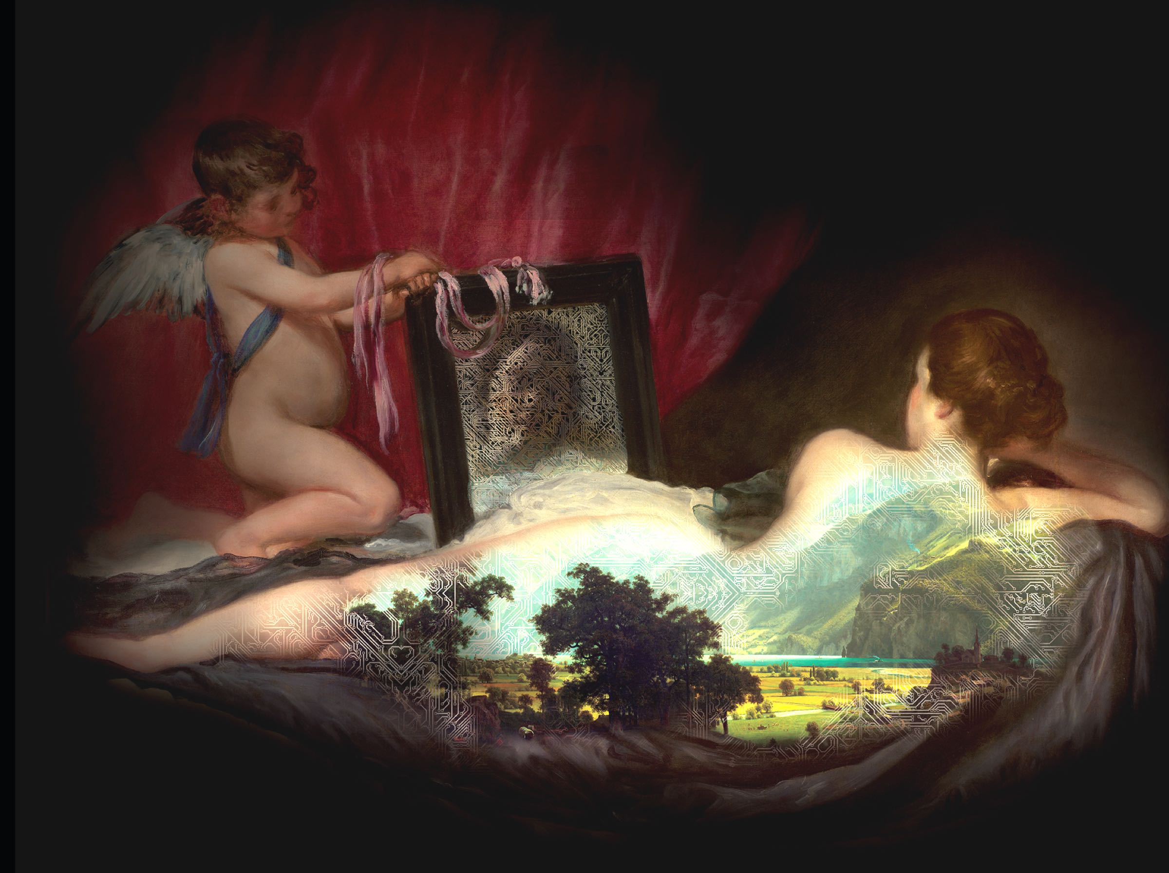 "Venus at Her Mirror" (1599), Diega Velasquez. Using radiology, art historians and archaeologists analysing the painting "Venus looking into the mirror" gained new insights into the production techniques, materials and history of the work. This technology allows them to examine layers and underlayers, identify restorations and gain a better understanding of the artwork.