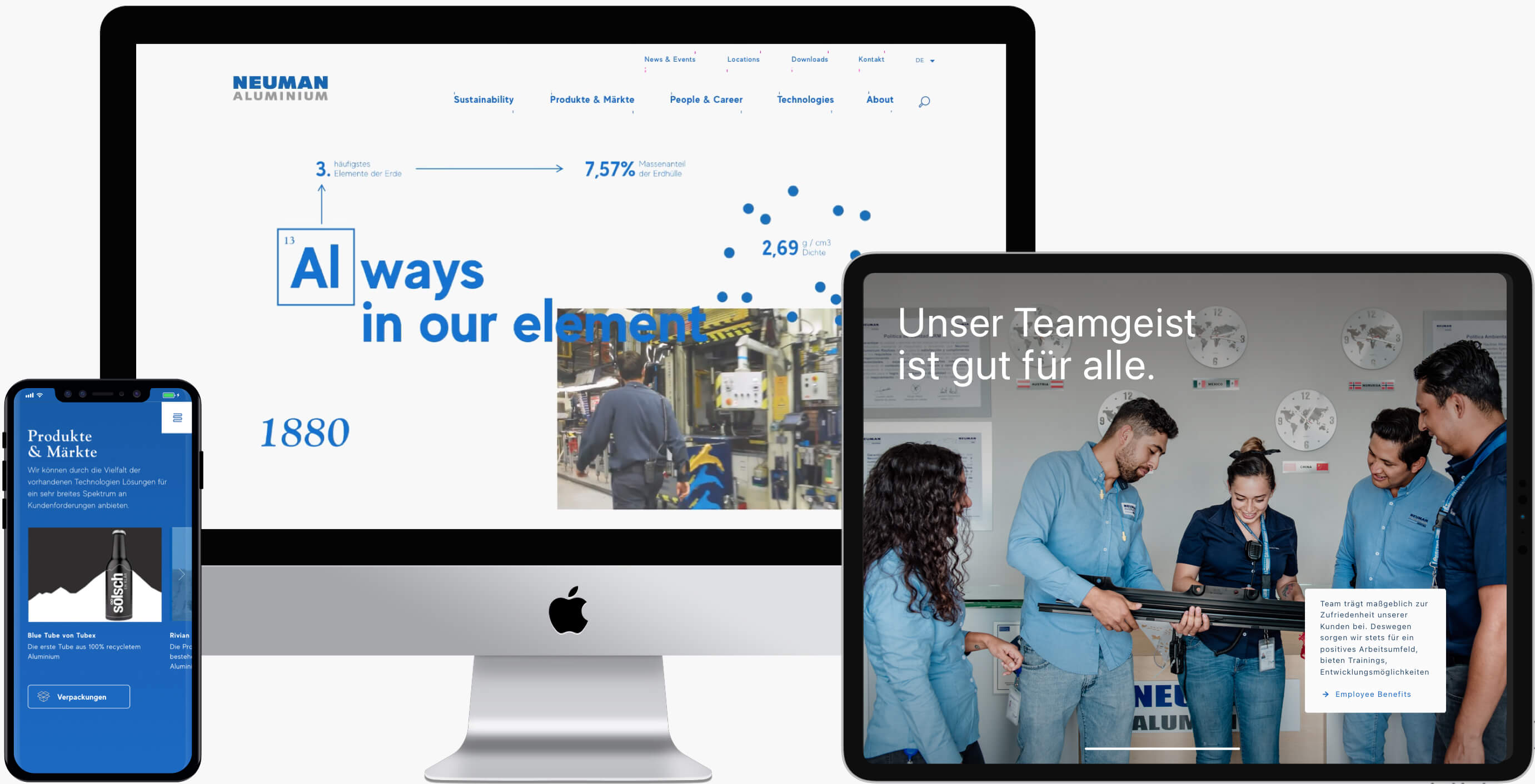 Mockup of the Neuman web platform